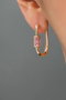 Heliophilia Silver Pendientes de Metal Multicolor con Circonita CKP9420